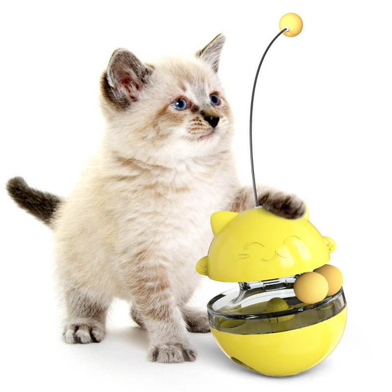 Interactive Cat Treat Dispenser & Puzzle Toy