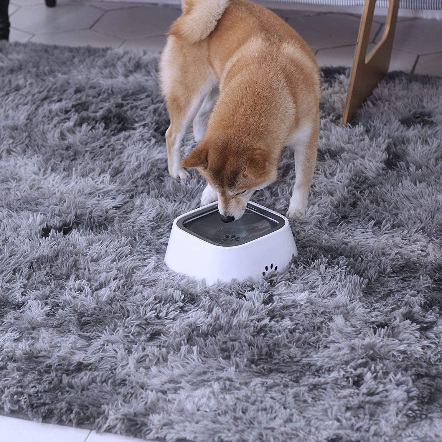 No-spill pet water bowl