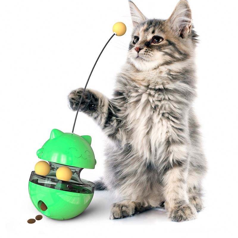 Interactive Cat Treat Dispenser & Puzzle Toy