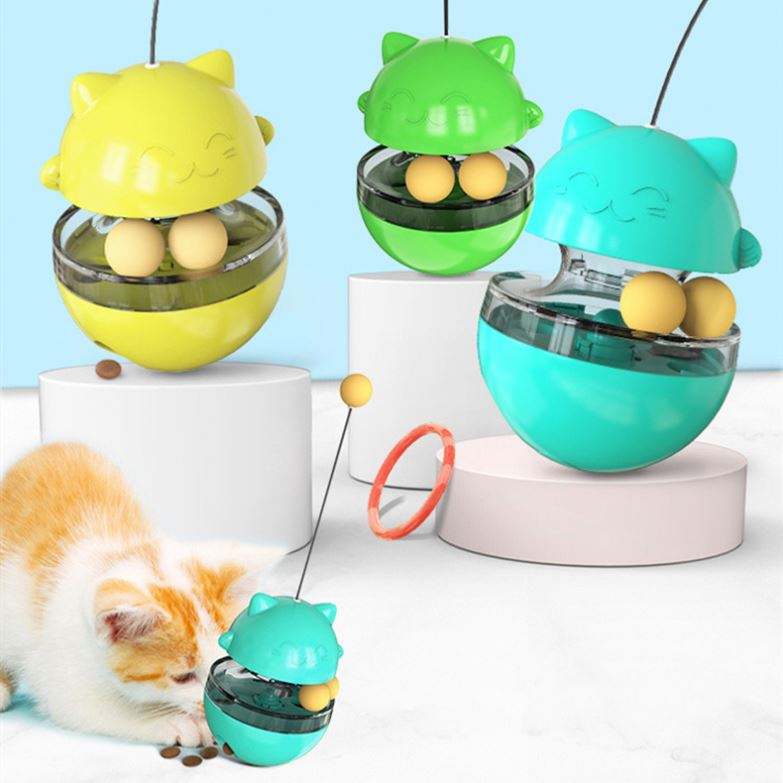 Interactive Cat Treat Dispenser & Puzzle Toy