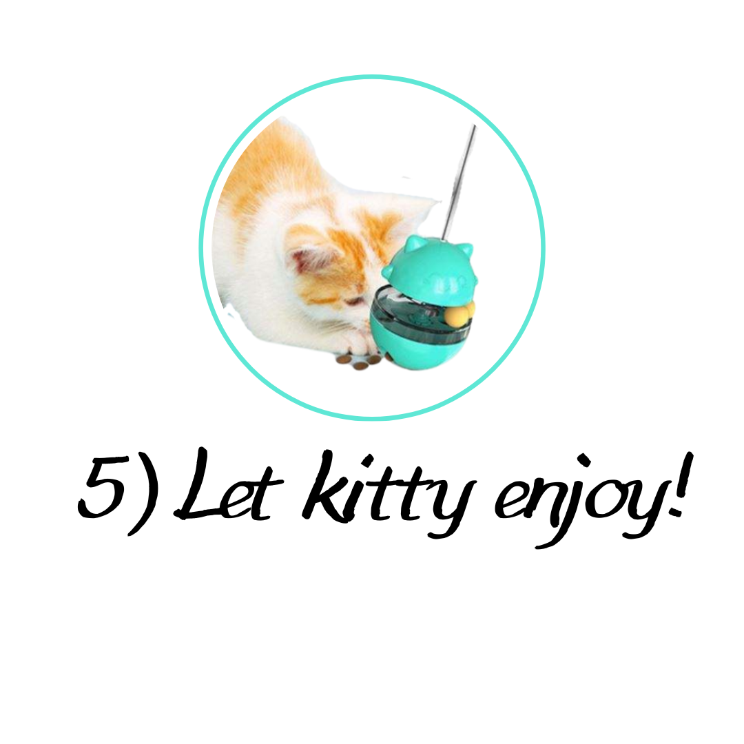 Interactive Cat Treat Dispenser & Puzzle Toy