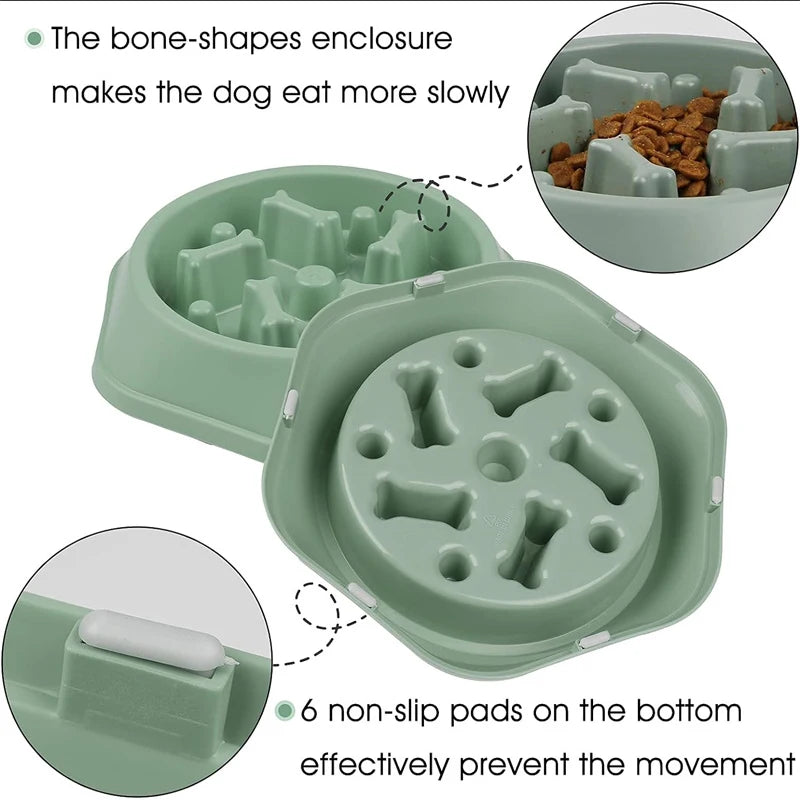 slow feeder dog bowl